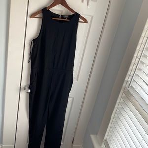 Black jumpsuit with open/slit back